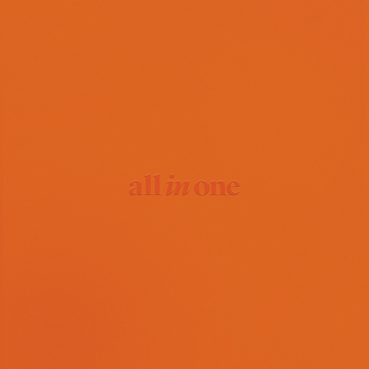 All In One - All In One